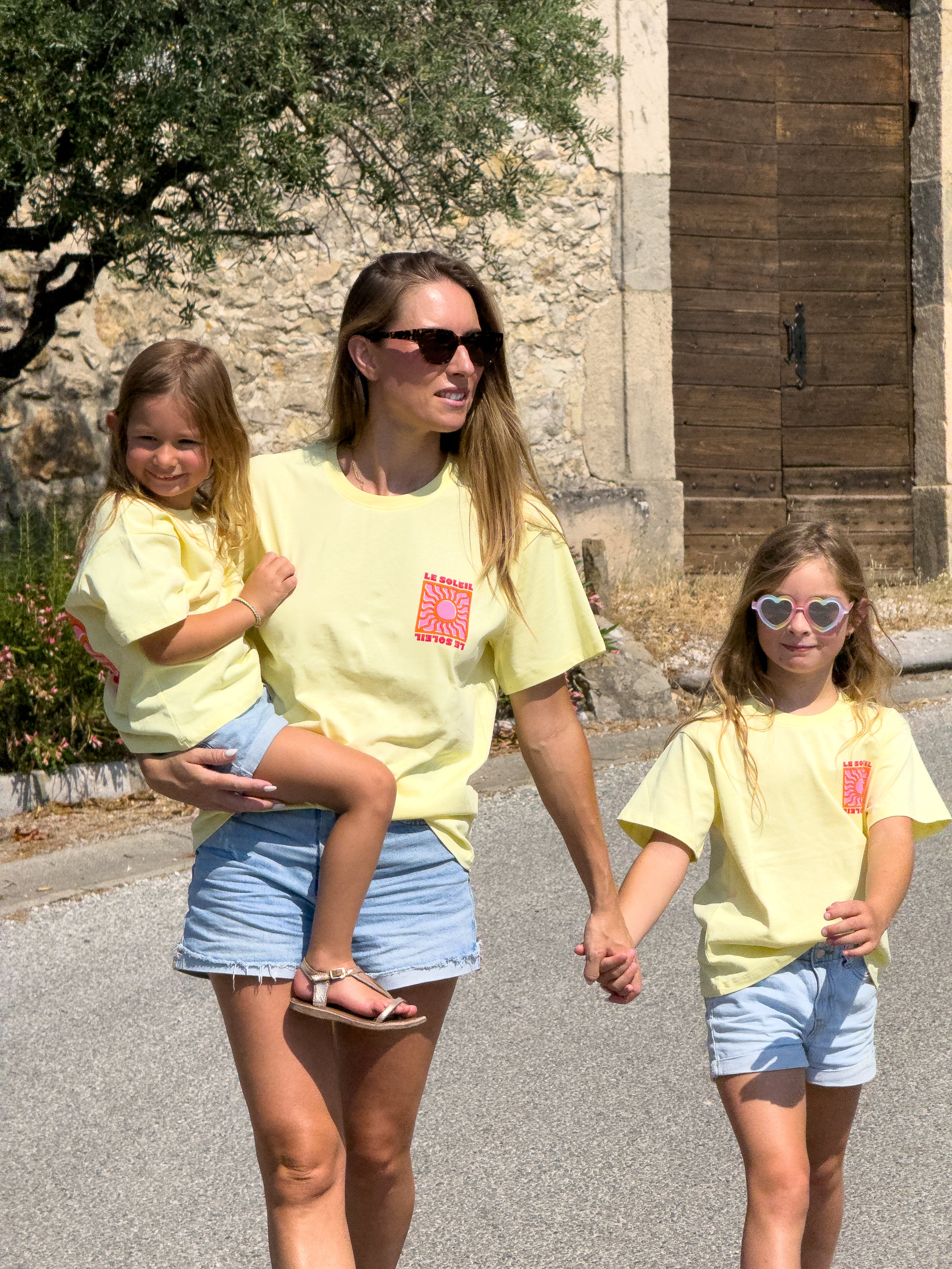 T-shirt SOLEIL jaune femme