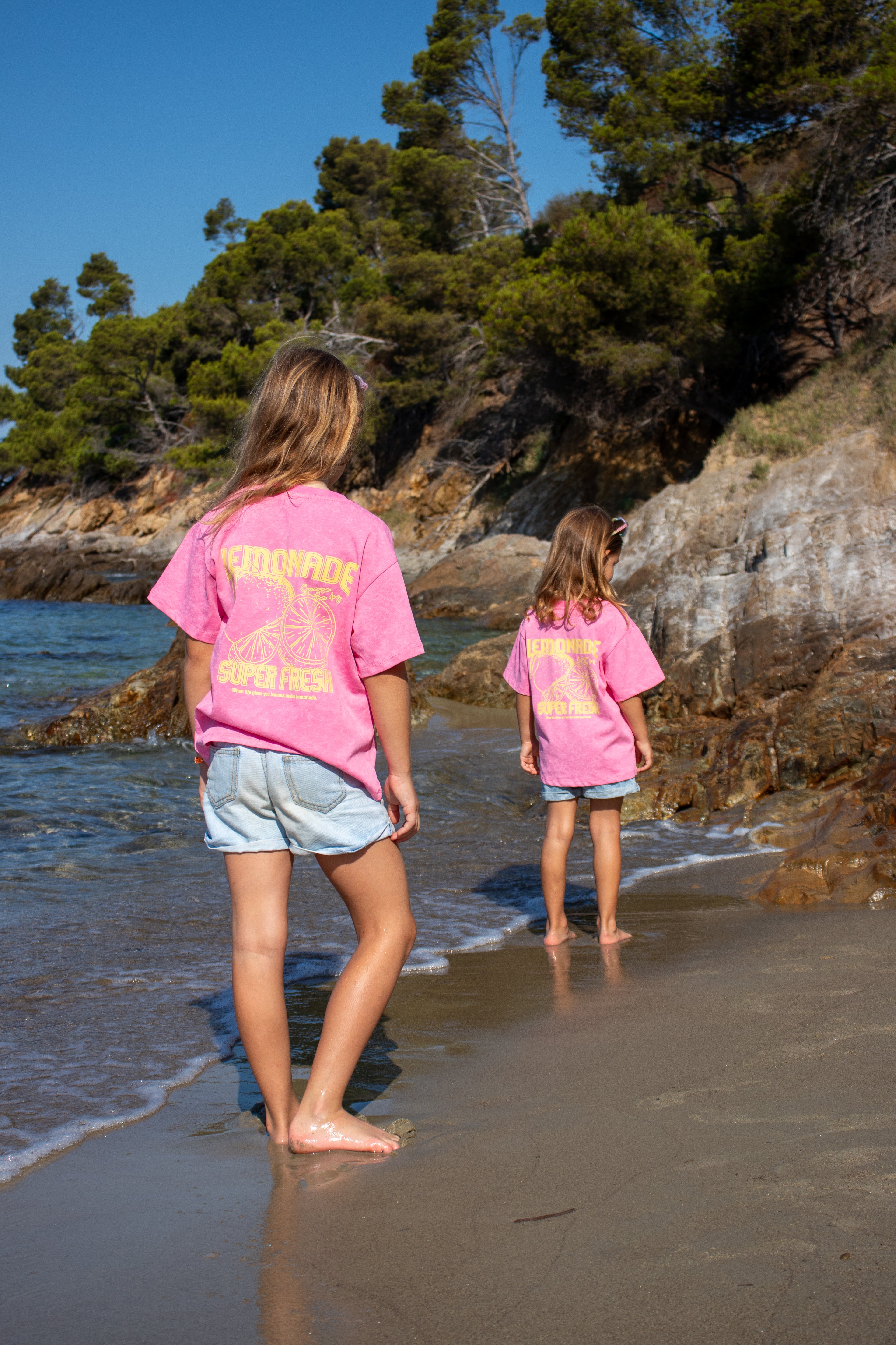 T-shirt LEMONADE rose enfant