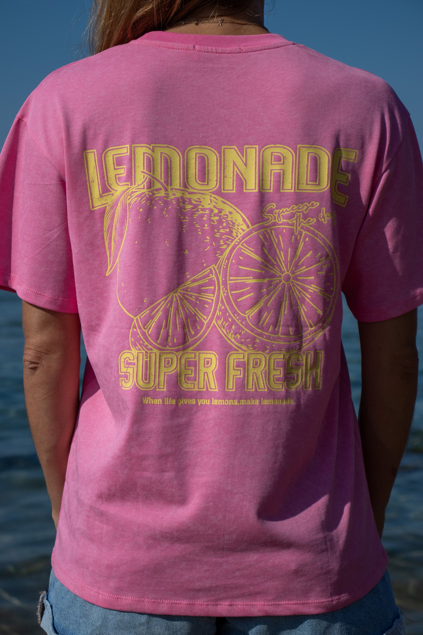 T-shirt LEMONADE rose femme