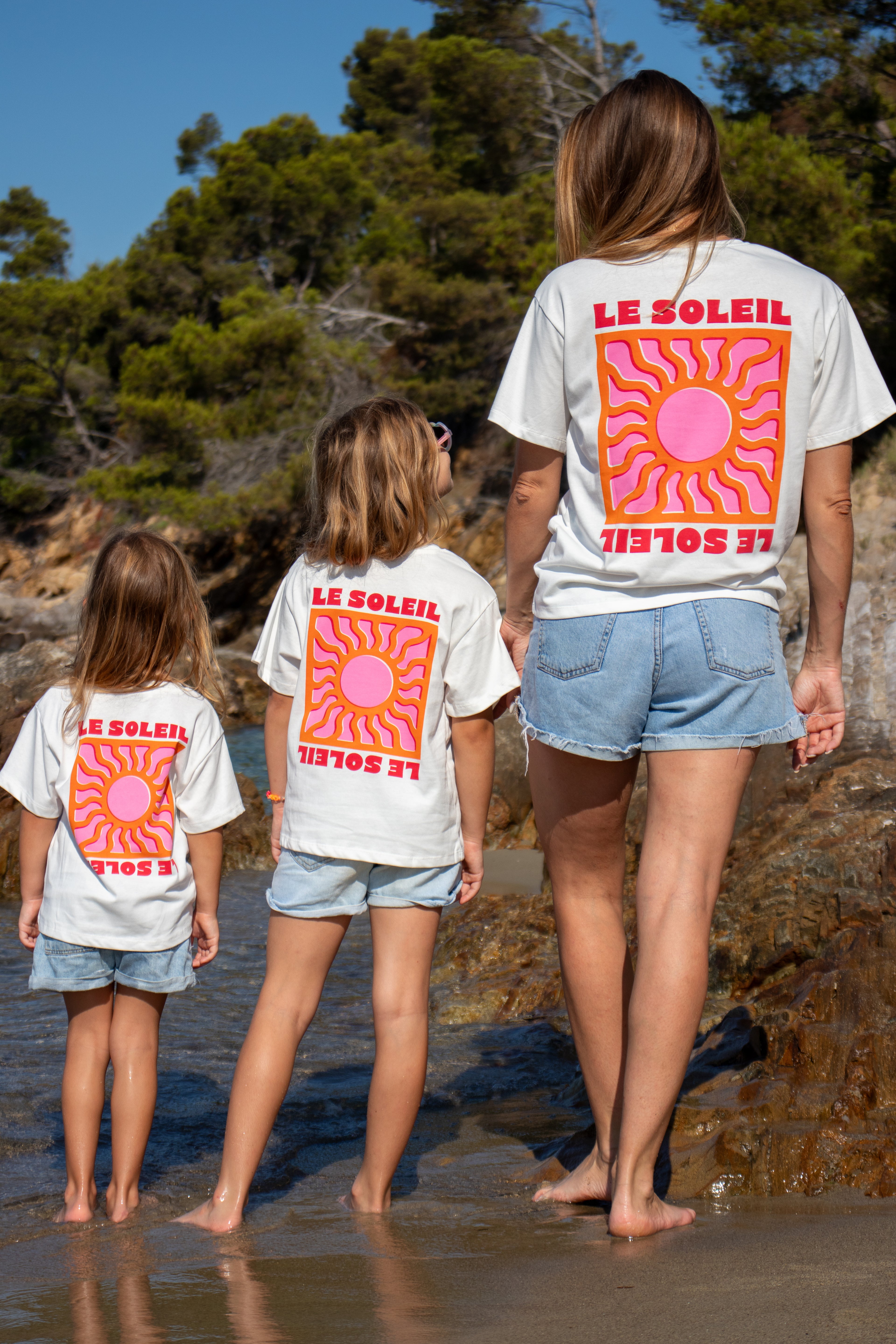 T-shirt SOLEIL blanc enfant