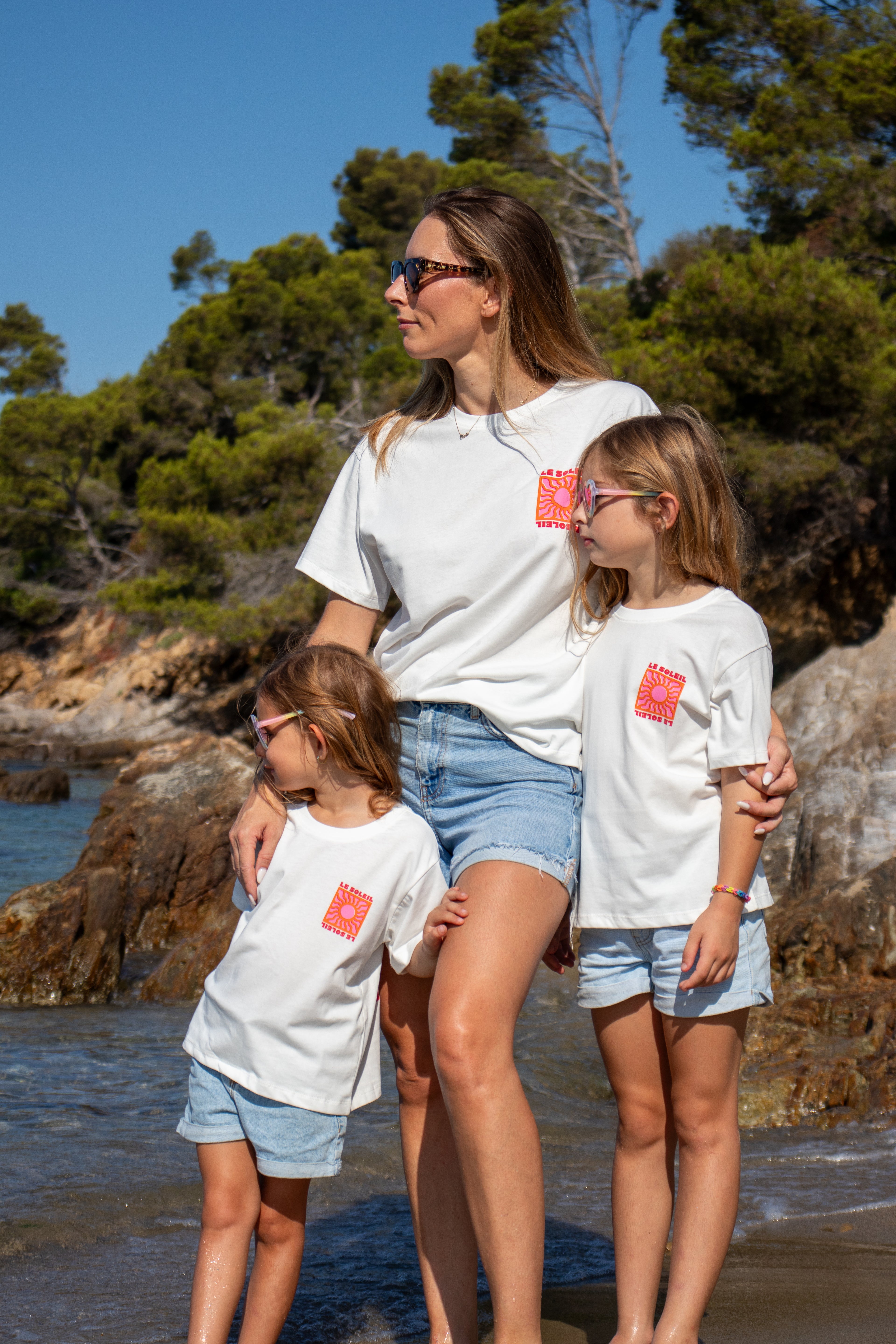 T-shirt SOLEIL blanc enfant