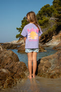 T-shirt SOLEIL RIVIERA violet enfant