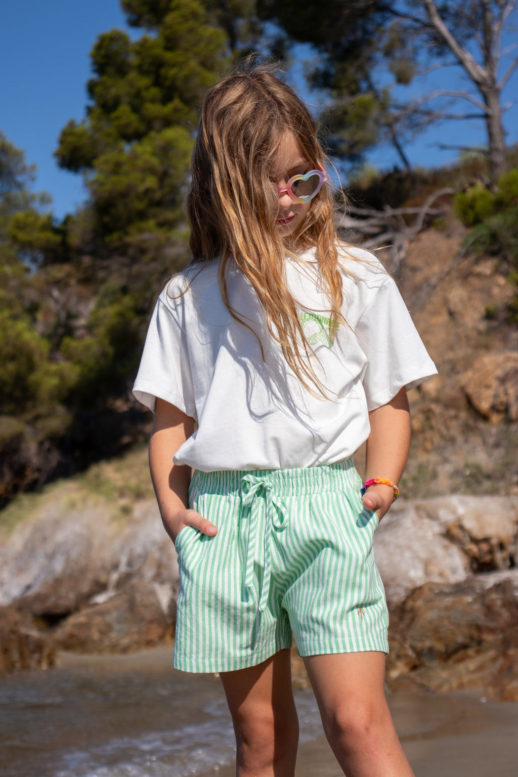 Short PALMA vert enfant