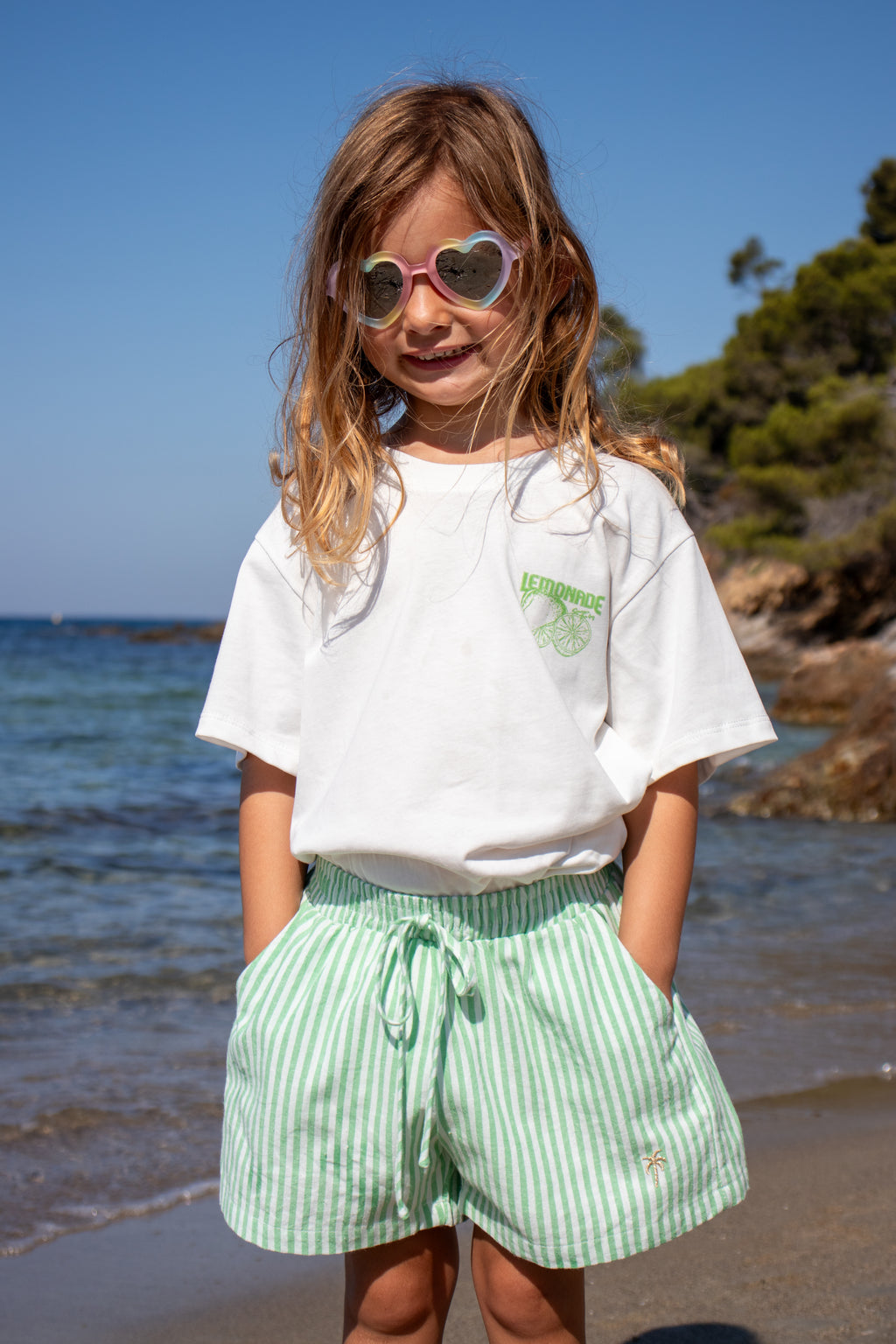Short PALMA vert enfant