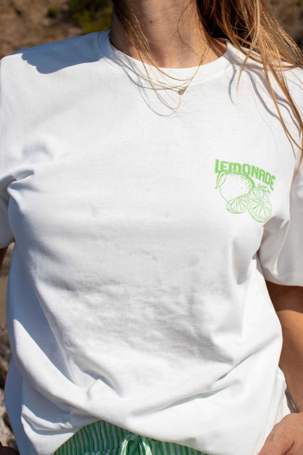 T-shirt LEMONADE blanc femme