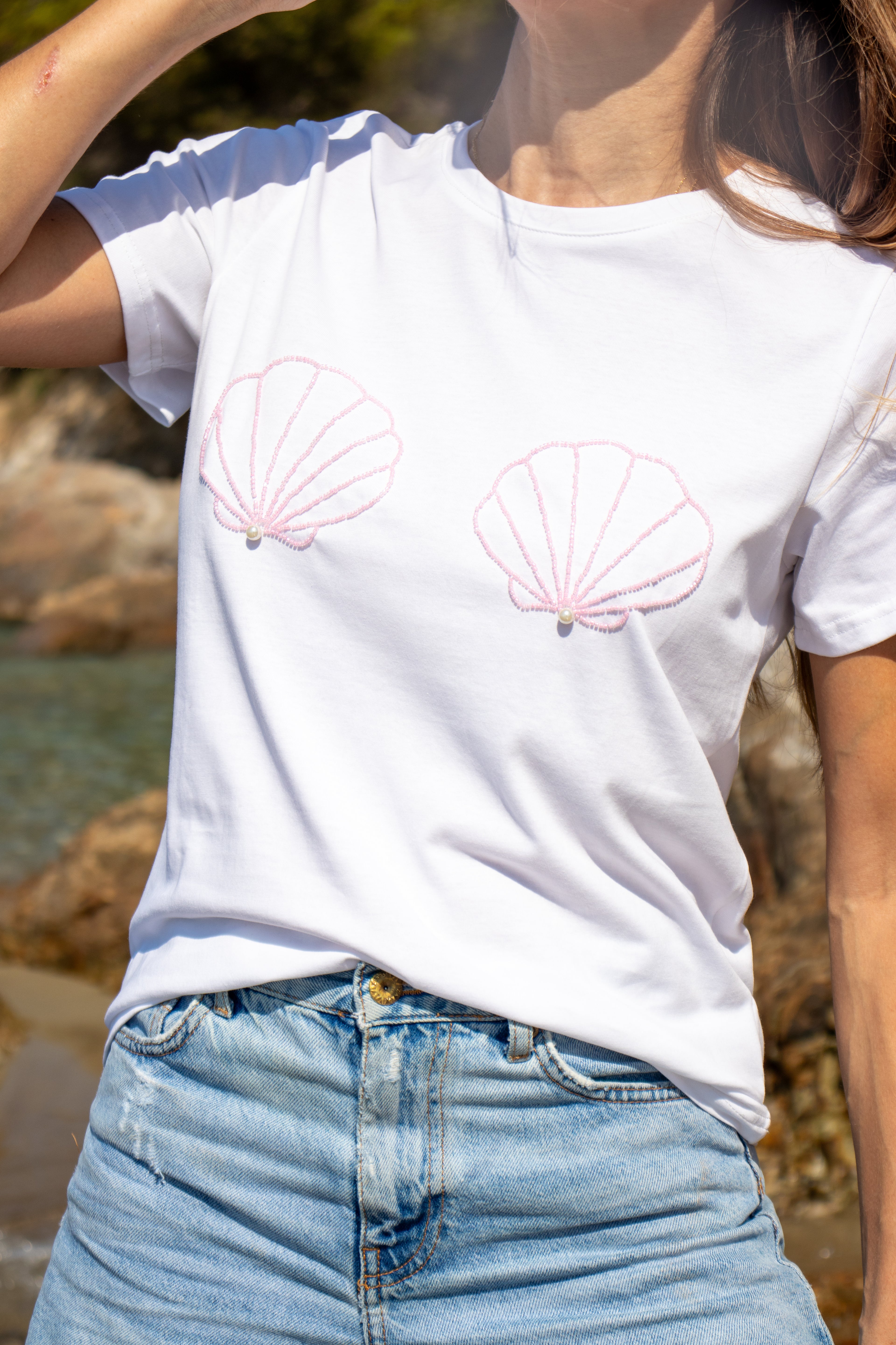T-shirt NACRE rose