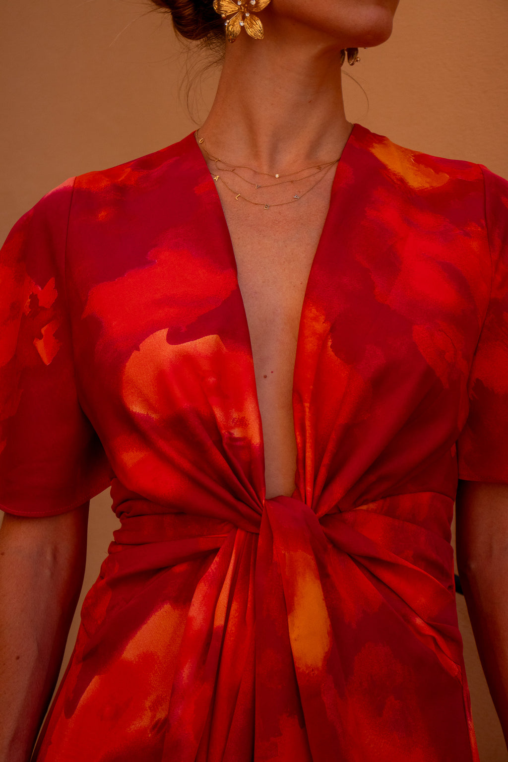Robe SUNSET fuchsia & orange