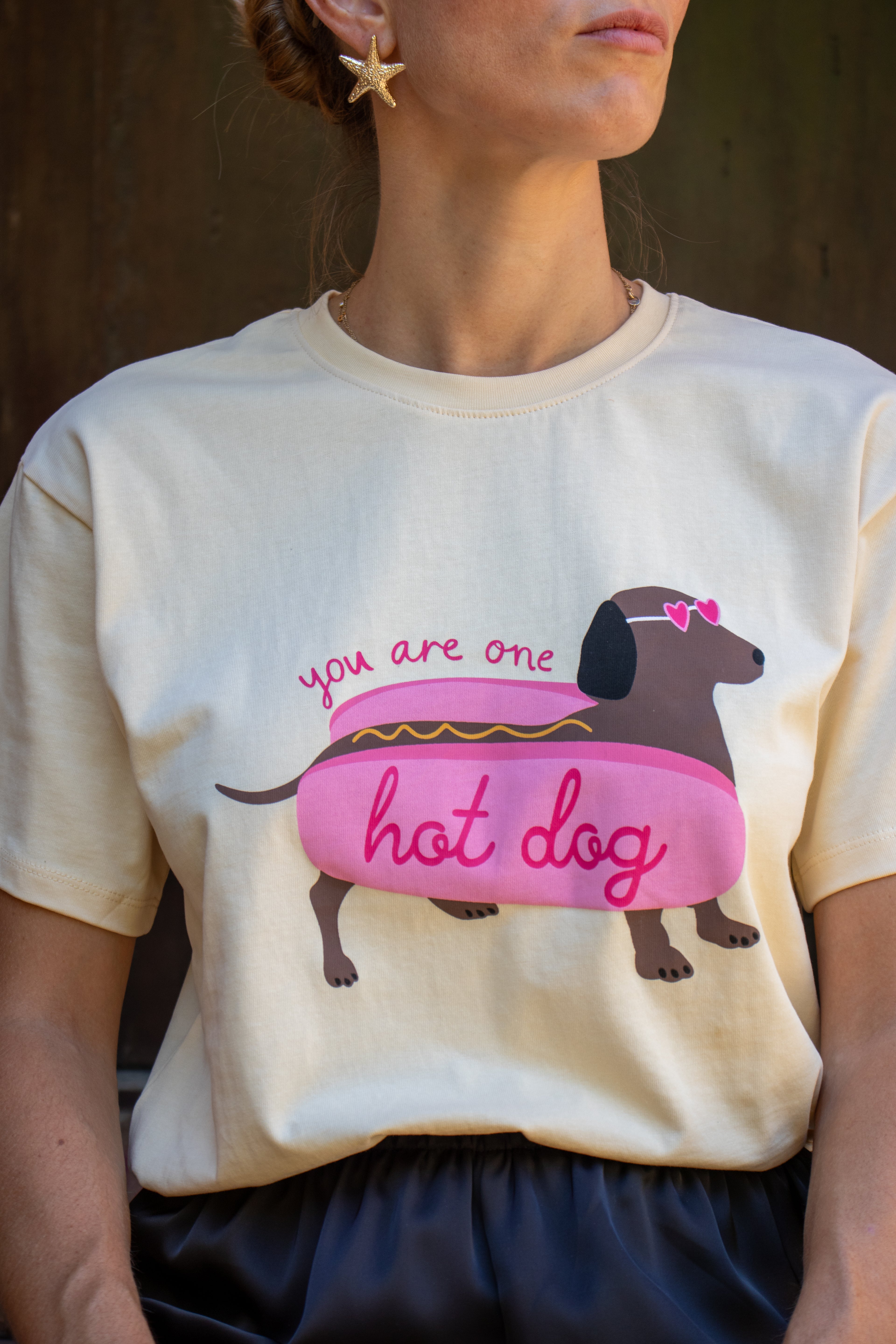 T-shirt OSCAR  jaune beurre