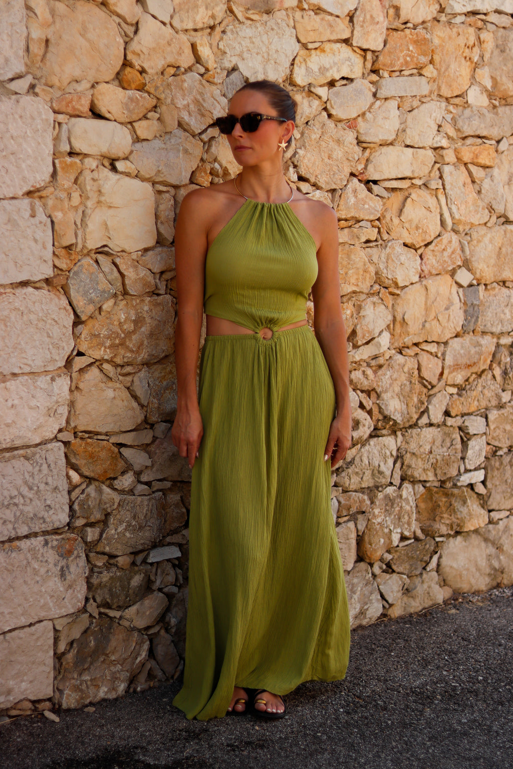 Robe ISLA vert olive